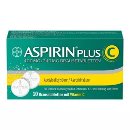 ASPIRIN comprimidos efervescentes plus C, 10 unidades