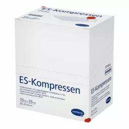 ES-KOMPRESSEN estéril 7,5x7,5 cm 8 vias, 25X2 pcs