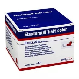 ELASTOMULL cor do cabo 6 cmx20 m papel de fixação vermelho, 1 un