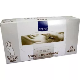 VINYL Luvas x-grande, 100 unidades