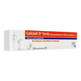 CALCIVIT Comprimidos efervescentes D forte, 20 unidades