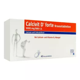 CALCIVIT Comprimidos efervescentes D forte, 40 unidades