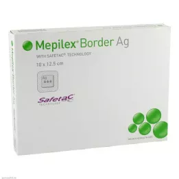 MEPILEX Curativo de espuma Border Ag 10x12,5 cm estéril, 5 unidades