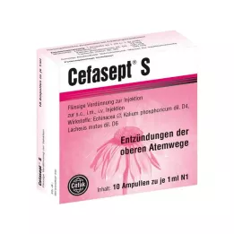 CEFASEPT Solução de injeção S, 10 unidades