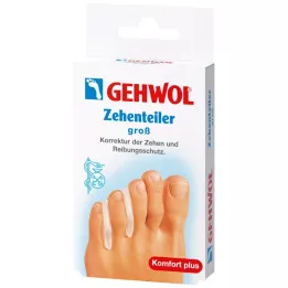 GEHWOL Divisor de dedos de gel de polímero grande, 3 peças