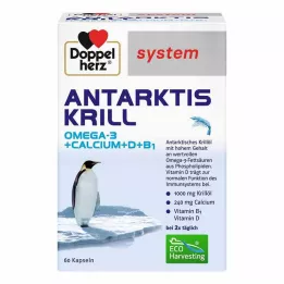 DOPPELHERZ Cápsulas do sistema Krill Antártico, 60 unidades