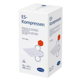 ES-KOMPRESSEN não estéril 10x10 cm 16 vias, 100 unidades