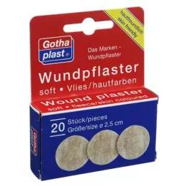 GOTHAPLAST Velo macio para tratamento de feridas 2,5 cm, 20 unidades