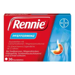 RENNIE Comprimidos mastigáveis, 36 unidades