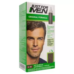 JUST para homens shampoo matizador castanho médio, 60 ml