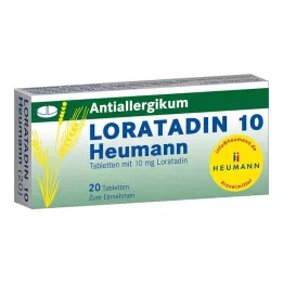 LORATADIN 10 comprimidos Heumann, 20 unidades