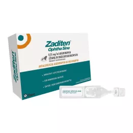 ZADITEN oftha sine 0,25 mg/ml colírio dose única, 20 unidades