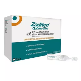 ZADITEN oftha sine 0,25 mg/ml colírio dose única, 50 unidades