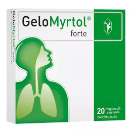 GELOMYRTOL cápsulas moles gastrorresistentes forte, 20 unidades
