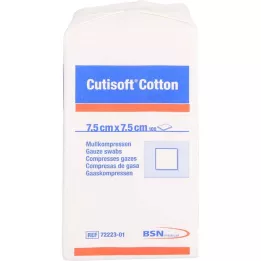 CUTISOFT Algodão compre.7,5x7,5 cm não estéril, 100 un