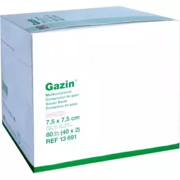 GAZIN Gaze comp.7,5x7,5 cm estéril 12 camadas, 40X2 pcs