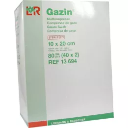 GAZIN Gaze comp.10x20 cm estéril 12 camadas, 40X2 pcs