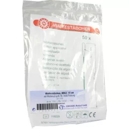 WATTESTÄBCHEN Cabeça de madeira de 15 cm, 50 peças