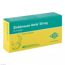 ZINKBRAUSE Verla 25 mg comprimidos efervescentes, 40 unidades