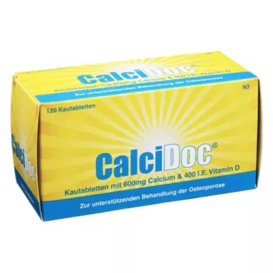 CALCIDOC Comprimidos mastigáveis, 120 unidades