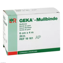 MULLBINDEN GEKA 6 cm x 4 m, 20 peças