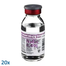 NATRIUMHYDROGENCARBONAT B.Braun 8,4% vidro, 20X100 ml