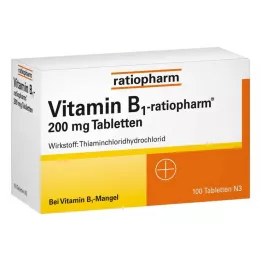 VITAMIN B1-RATIOPHARM comprimidos de 200 mg, 100 unidades