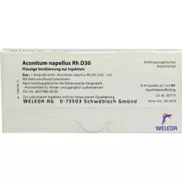 ACONITUM NAPELLUS Rh D 30 ampolas, 8X1 ml