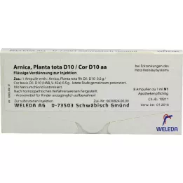 ARNICA PLANTA ampolas tota D 10/Cor D 10 aa, 8X1 ml