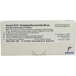 AURUM D 10/Strophanthus kombet d 6 ampoules aa, 8x1 ml
