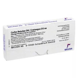 CARBO BETULAE Ampolas D 8/Crataegus D 2 aa, 8X1 ml