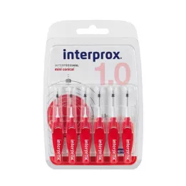 INTERPROX miniconical vermelho Interdentalb.Blis., 6 pcs