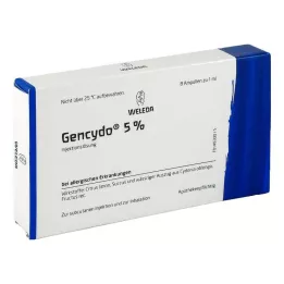GENCYDO Solução injetável a 5%, 8 unidades