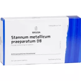 STANNUM METALLICUM praeparatum D 8 ampolas, 8X1 ml