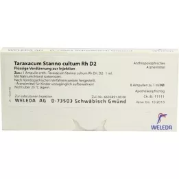 TARAXACUM STANNO cultum RH D 2 ampolas, 8X1 ml