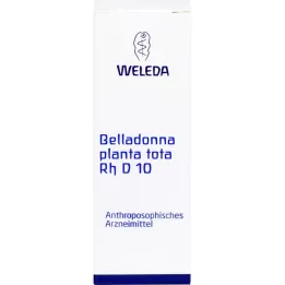 BELLADONNA PLANTA Diluição total Rh D 10, 20 ml