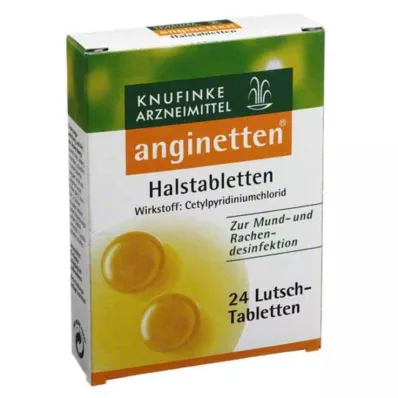 ANGINETTEN Pastilhas para garganta, 24 unidades ANGINETTEN Pastilhas para garganta, 24 unidades