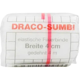 Atadura de fixação Dracosumbi 4 cm x 4 m branca, 1 peça