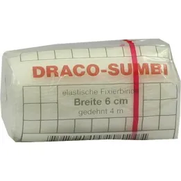 Atadura de fixação Dracosumbi 6 cm x 4 m branca, 1 peça