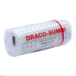 Atadura de fixação Dracosumbi 8 cm x 4 m branca, 1 peça