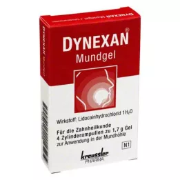 DYNEXAN Ampolas cilíndricas de gel bucal, 4X1,7 g