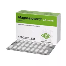 MAGNESIOCARD Comprimidos revestidos por película de 2,5 mmol, 100 unidades