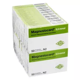 MAGNESIOCARD Comprimidos revestidos por película de 2,5 mmol, 20X50 unidades