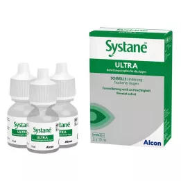 SYSTANE ULTRA Colírio lubrificante para os olhos, 3X10 ml