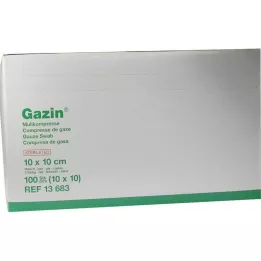 GAZIN Gaze comp. 10x10 cm estéril 16 camadas, 10X10 pcs