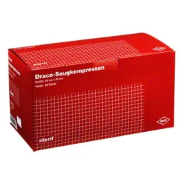 Compressas de sucção estéreis 10x20c, 25 un