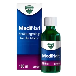 WICK Xarope para resfriado MediNait, 180 ml