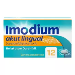 IMODIUM comprimidos orodispersíveis linguais agudos, 12 unidades