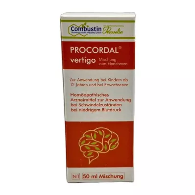 PROCORDAL mistura para vertigem, 50 ml