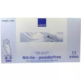 NITRIL Luvas grandes sem pó, 100 peças